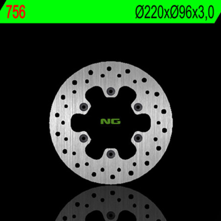 Disque de frein NG BRAKES rond fixe pour KAWASAKI KX 100, KX 112, KX 80, KX 85, KX 85 L de 1983 à 2027