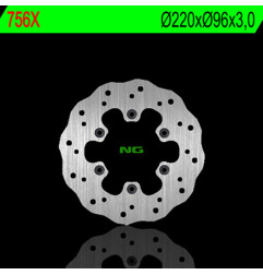 NG BRAKES Wave Fixed Brake Disc for KAWASAKI KX 100, KX 112, KX 80, KX 85, KX 85 L 1983-2027