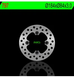 Disque de frein NG BRAKES rond fixe pour KAWASAKI KX 100, KX 112, KX 85, KX 85 L de 2001 à 2027