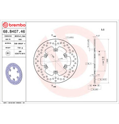 BREMBO Serie Oro Round Fixed Brake Disc for KAWASAKI KDX 200, KLX 300, KX 125, KX 250, KX 500 1987-2006