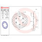 Disco de freno BREMBO Serie Oro redondo fijo para KAWASAKI KDX 200, KLX 300, KX 125, KX 250, KX 500 de 1987 a 2006