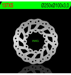 NG BRAKES Wave Fixed Brake Disc for KAWASAKI KDX 125 SR, KDX 200, KX 125, KX 250, KX 500 and SUZUKI RMZ 250 1987-2006