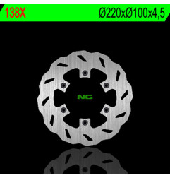 Disco de freno NG BRAKES ondulado fijo para KAWASAKI KDX 200, KDX 220, KX 125, KX 250, KX 500 de 1988 a 2006