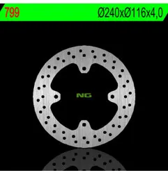 Disco de freno NG BRAKES redondo fijo para KAWASAKI KLX 450, KX 125, KX 250, KXF 250, KXF 450 y SUZUKI RMZ 250 de 2003 a 2027