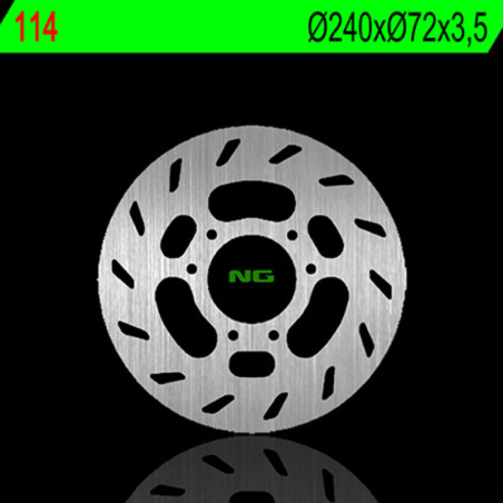 NG BRAKES Round Fixed Brake Disc for BETA RRT 50, RRT 50 MOTARD and KTM SX 50, SX 50 MINI ADVENTURE 1999-2012