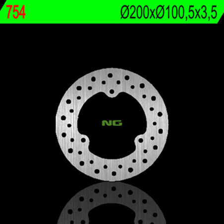 Disque de frein NG BRAKES rond fixe pour SUZUKI RM 80, RM 85 de 1980 à 2004