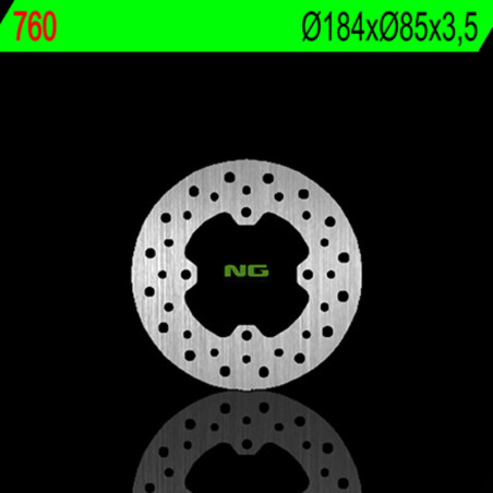 Disco de freno NG BRAKES redondo fijo para SUZUKI RM 80, RM 85 y YAMAHA YZ 80 de 1980 a 2004