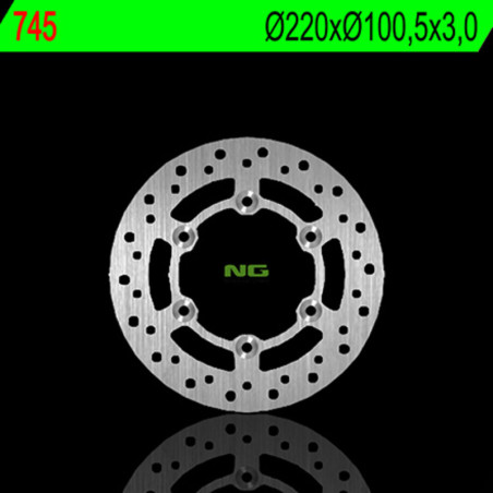 Disque de frein NG BRAKES rond fixe pour SUZUKI RM 85 et YAMAHA YZ 80 de 1993 à 2023