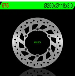 Disco de freno NG BRAKES redondo fijo para SUZUKI DRZ 400, RM 125, RM 250, RMX 250 y YAMAHA YZ 250 de 1976 a 2021