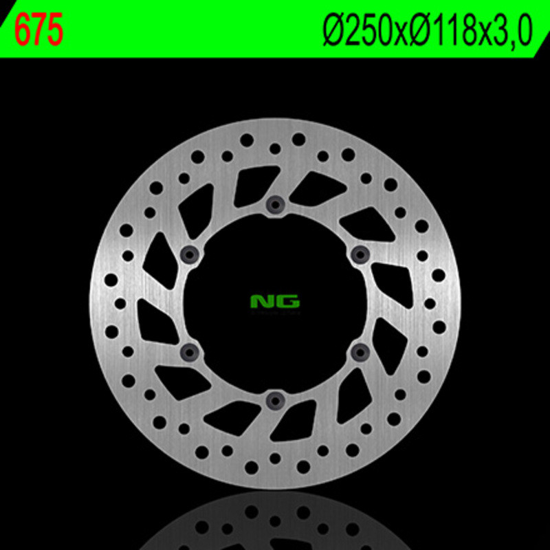 Disco de freno NG BRAKES redondo fijo para SUZUKI DRZ 400, RM 125, RM 250, RMX 250 y YAMAHA YZ 250 de 1976 a 2021
