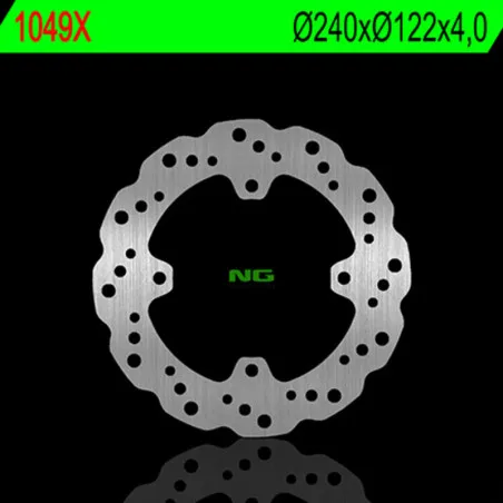 Disque de frein NG BRAKES pétale fixe pour SUZUKI RMZ 250, RMZ 450 de 2005 à 2027