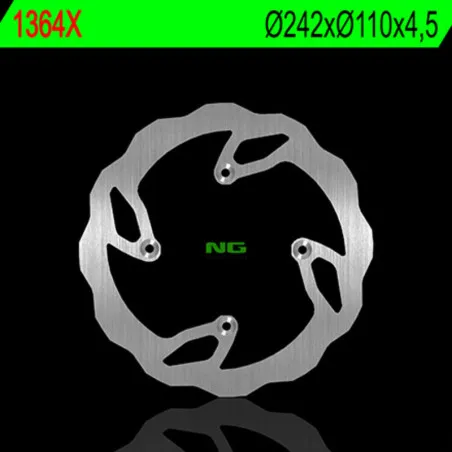 Disque de frein NG BRAKES pétale fixe pour TM RACING EN 125, EN 250, EN 300, ENF 450, ENF 530 de 2006 à 2009