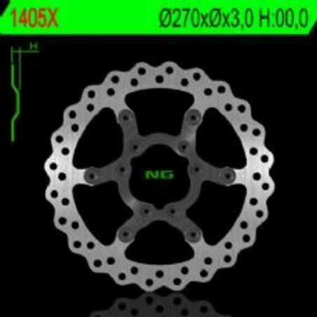NG BRAKES Wave Floating Brake Disc for TM RACING EN 250, EN 300, ENF 250, MX 125, MX 250 2001-2023