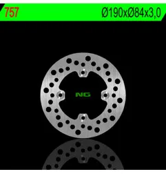 Disco de freno NG BRAKES redondo fijo para YAMAHA YZ 65, YZ 80, YZ 85 de 1993 a 2027