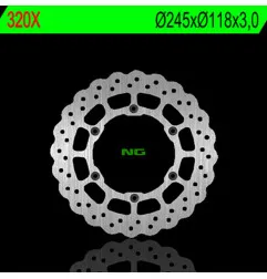 Disque de frein NG BRAKES pétale fixe pour YAMAHA WR 250, WRF 400, YZ 125, YZ 250, YZF 400 de 1990 à 2000