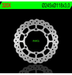 NG BRAKES Wave Fixed Brake Disc for YAMAHA WR 250, WRF 400, YZ 125, YZ 250, YZF 400 1990-2000