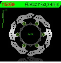 Disco de freno NG BRAKES ondulado flotante para YAMAHA WRF 450, YZ 125, FANTIC XE 125, XX 125 y SUZUKI DR-Z 400 S de 1998 a 2026