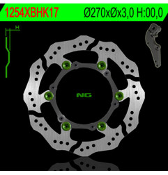 NG BRAKES Wave Floating Brake Disc for KTM EXC 125, SX 125, SX 150, HUSABERG FE 501, FS 400, FX 650 and GAS GAS MC 125 1992-2025