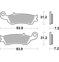 Pastillas de freno sinterizadas BREMBO para YAMAHA YZ 125, YZ 250, YZ 250 X, YZF 250, YZF 450 de 2007 - 07YA47SD