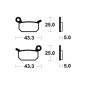 Pastillas de freno TECNIUM Sinterizadas para KTM SX 50, SX 50 MINI, HUSQVARNA TC 50, TC 50 MINI y GAS GAS MC 50, MCE 5 Pastillas de freno TECNIUM Sinterizadas para KTM SX 50, SX 50 MINI, HUSQVARNA TC 50, TC 50 MINI y GAS GAS MC 50, MCE 5
