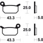 Pastillas de freno TECNIUM Sinterizadas racing para KTM SX 50, SX 50 MINI, HUSQVARNA TC 50, TC 50 MINI y GAS GAS MC 50, MCE 5