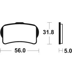 Pastillas de freno TECNIUM Sinterizadas para GAS GAS TXT 125, TXT 250, TXT 300 de 2014 a 2018