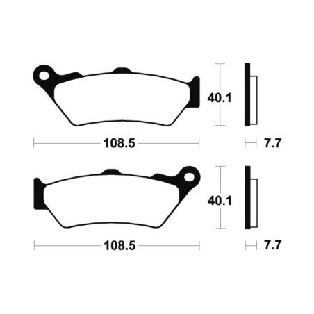 Pastillas de freno TECNIUM Sinterizadas para KTM RALLY 450 de 2011 a 2024