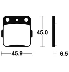 TECNIUM Racing MX/ATV Sintermetall Bremsbeläge für HONDA ATC 250, CR 80, CR 85 1982-2007