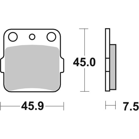 BREMBO Off-Road Sintered Metal Brake pads for HONDA CRF 150, TRX 300 EX SPORTRAX 2WD, TRX 400 EX SPORTRAX 2WD 1983-2027