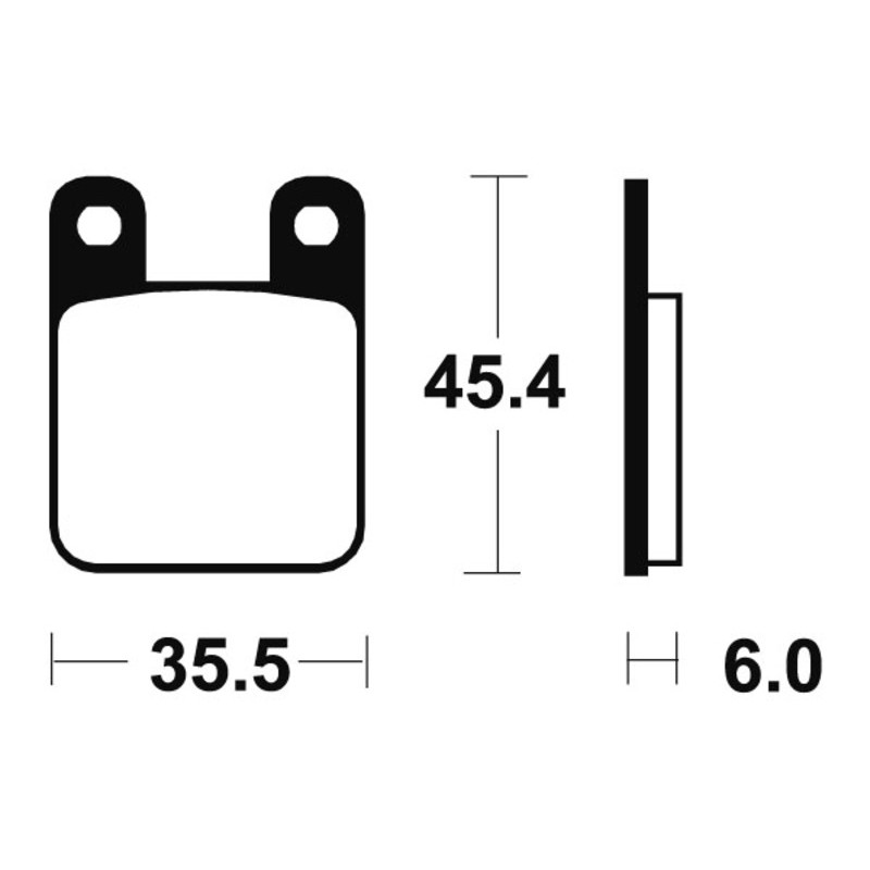 TECNIUM MX/ATV Sintermetall Bremsbeläge für GAS GAS PAMPERA 125, PAMPERA 250 und KTM SX 60, SX 65 1996-2005 TECNIUM MX/ATV Sintermetall Bremsbeläge für GAS GAS PAMPERA 125, PAMPERA 250 und KTM SX 60, SX 65 1996-2005