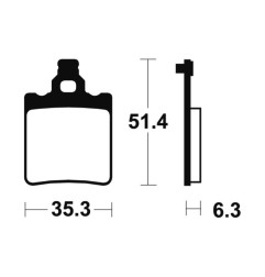 TECNIUM MX/ATV Sintered Metal Brake pads for KTM SX 65 2000-2025