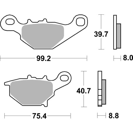 BREMBO Off-Road Sintered Metal Brake pads for SUZUKI RM 85 2005-2023