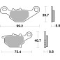 BREMBO Off-Road Sintermetall Bremsbeläge für SUZUKI RM 85 2005-2023