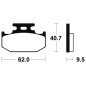Pastillas de freno TECNIUM Sinterizadas para SUZUKI DR 350, DRZ 250, RMX 250 y YAMAHA WRF 400, YZ 125, YZ 250 de 1989 a 2007 Pastillas de freno TECNIUM Sinterizadas para SUZUKI DR 350, DRZ 250, RMX 250 y YAMAHA WRF 400, YZ 125, YZ 250 de 1989 a 2007