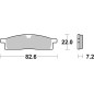 Pastillas de freno sinterizadas BREMBO para YAMAHA TTR 125, YZ 65, YZ 80, YZ 85 de 1986 - 07YA16SD Pastillas de freno sinterizadas BREMBO para YAMAHA TTR 125, YZ 65, YZ 80, YZ 85 de 1986 - 07YA16SD