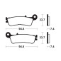 Pastillas de freno TECNIUM sintetizadas - MOA397 para FANTIC XE 125, XEF 250, XEF 450 y YAMAHA WRF 250, YZF 250, YZF 450 Pastillas de freno TECNIUM sintetizadas - MOA397 para FANTIC XE 125, XEF 250, XEF 450 y YAMAHA WRF 250, YZF 250, YZF 450