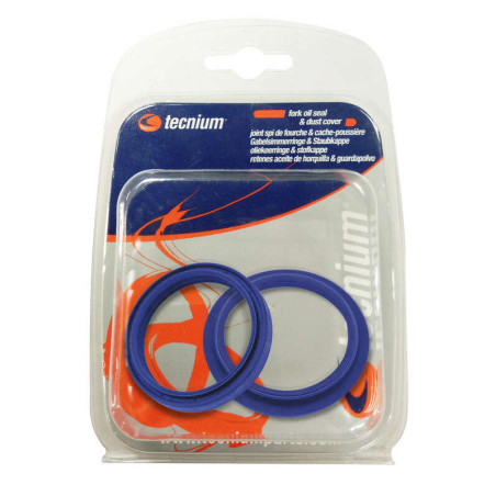 Kit retén + guardapolvos TECNIUM - KYB 43mm para YAMAHA YZ 250, KAWASAKI KLX 250, SUZUKI DR 650 SE y BETA XTRAINER 300