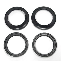 TECNIUM Gabelsimmerringesatz mit Staubkappen - 47x58x10 mm für HM CRE 450, MOTARD 450 und HONDA CR 250, CRF 250 X 1997-2020
