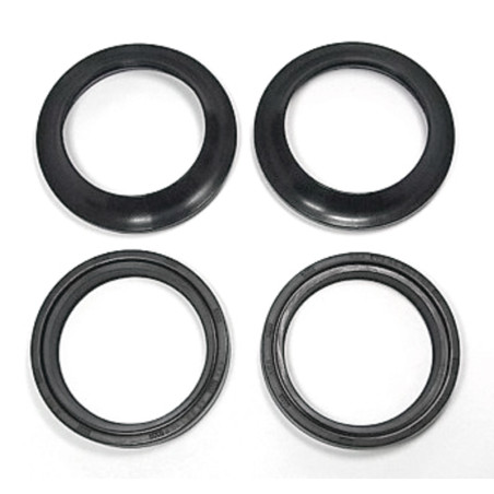 TECNIUM Gabelsimmerringesatz mit Staubkappen - 47x58x10 mm für HM CRE 450, MOTARD 450 und HONDA CR 250, CRF 250 X 1997-2020