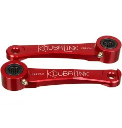 Kit de rabaissement de selle KOUBALINK (31.8 - 38.1 mm) rouge pour HONDA CRF 250, CRF 450, CRF 450 RX ENDURO, CRF 450 X