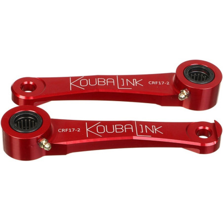 Kit de bajada KOUBALINK 31.8 - 38.1 mm - rojo para HONDA CRF 250, CRF 250 RX ENDURO, CRF 450, CRF 450 RX ENDURO, CRF 450 X