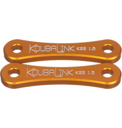 Kit de rabaissement de selle KOUBALINK (38.1 mm) orange - Kawasaki KL250 / Super Sherpa