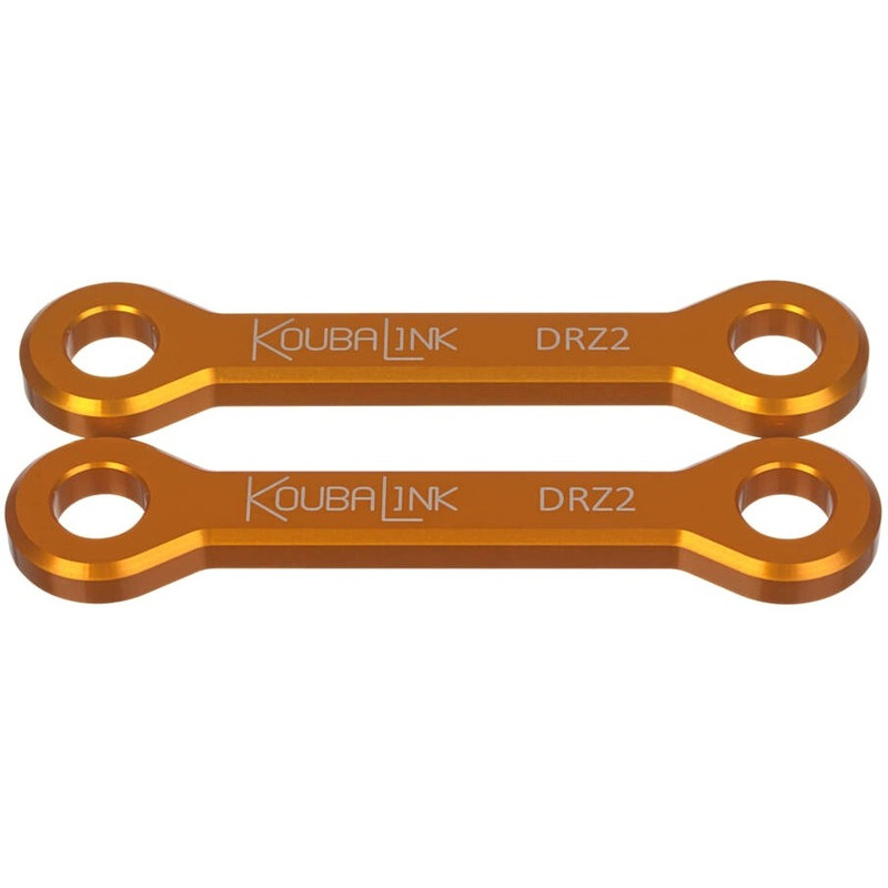Kit de rabaissement de selle KOUBALINK (31.8 mm) orange pour SUZUKI DR-Z 400 S, DR-Z 400 SM, DRZ 400 et KAWASAKI KLX 400