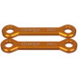 KOUBALINK Lowering Kit 31.8 mm - Orange for SUZUKI DR-Z 400 S, DR-Z 400 SM, DRZ 400 and KAWASAKI KLX 400 2000-2017