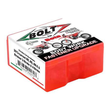 Kit de tornillería de plásticos BOLT para BETA ALP 125, ALP 200, EVO 125, EVO 200, RRT 50 de 1985 a 2027