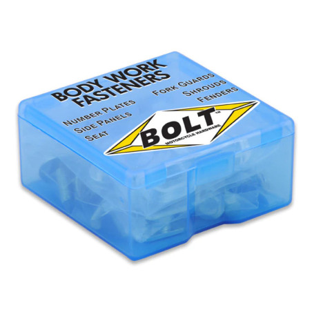 Kit de tornillería de plásticos BOLT para YAMAHA YZ 125, YZ 250, YZ 250 X y FANTIC XE 125, XX 125, XX 250 de 2022 a 2027