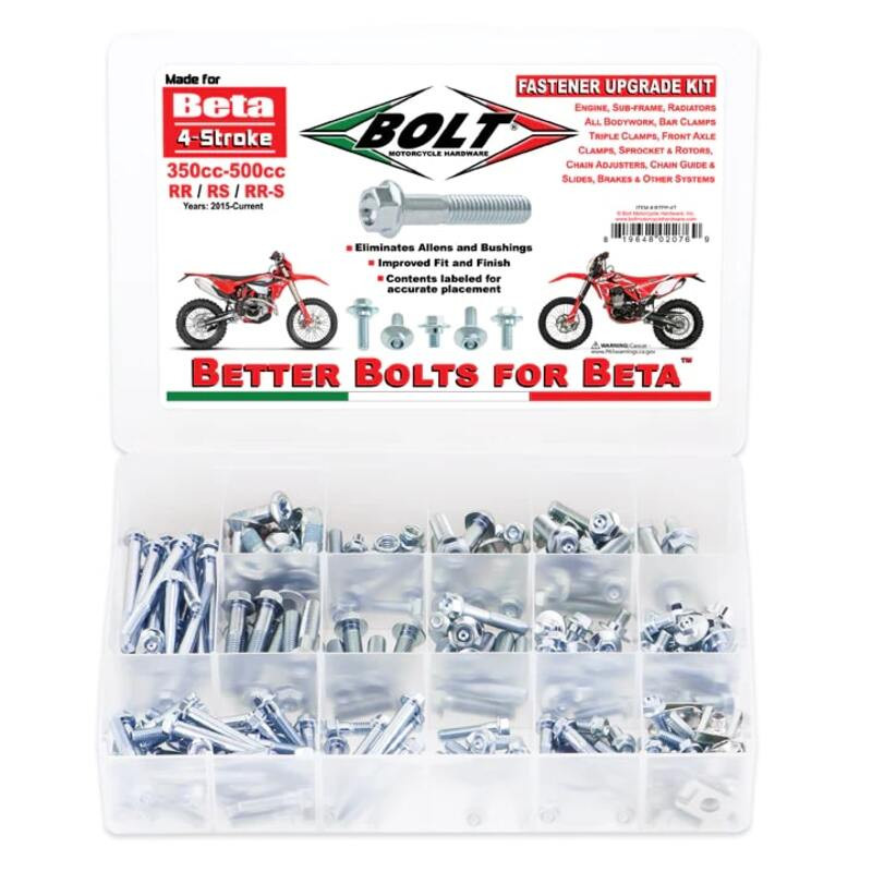 Kit de mise à niveau des fixations BOLT Pro Pack pour BETA RR 350, RR 350 4T X-PRO, RR 390, RR 430, RR 480 de 2015 à 2027