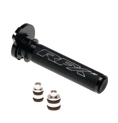 Barillet de gaz RFX Pro Series - noir pour KTM EXC 125, EXC 200, BETA RR 250, XTRAINER 300 et HUSQVARNA TC 125, TC 85
