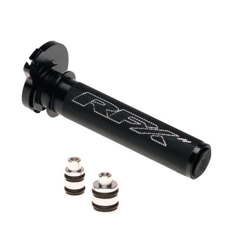 Barillet de gaz RFX Pro Series - noir pour KTM EXC 125, EXC 200, BETA RR 250, XTRAINER 300 et HUSQVARNA TC 125, TC 85