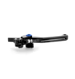 Maneta de embrague plegable ART negra/tornillo azul por unidad para TM RACING, SHERCO, HUSQVARNA y HUSABERG de 1995 a 2023